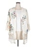 Solitaire 100% Rayon Ivory Kimono Size 2X - photo 1