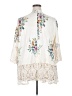 Solitaire 100% Rayon Ivory Kimono Size 2X - photo 2