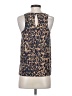 Eclair 100% Polyester Gold Sleeveless Blouse Size XS - photo 2