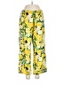 Unbranded Floral Yellow Casual Pants Size L - photo 1