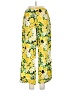 Unbranded Floral Yellow Casual Pants Size L - photo 2