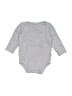 Hb 100% Cotton Gray Long Sleeve Onesie Size 6-9 mo - photo 1