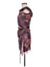Blanc Tie-dye Burgundy Cocktail Dress Size M - photo 5