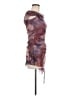 Blanc Tie-dye Burgundy Cocktail Dress Size M - photo 4