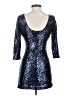 Lulus 100% Polyester Blue Cocktail Dress Size S - photo 2