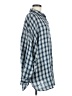 Max Studio 100% Cotton Checkered-gingham Blue 3/4 Sleeve Button-Down Shirt Size M - photo 4