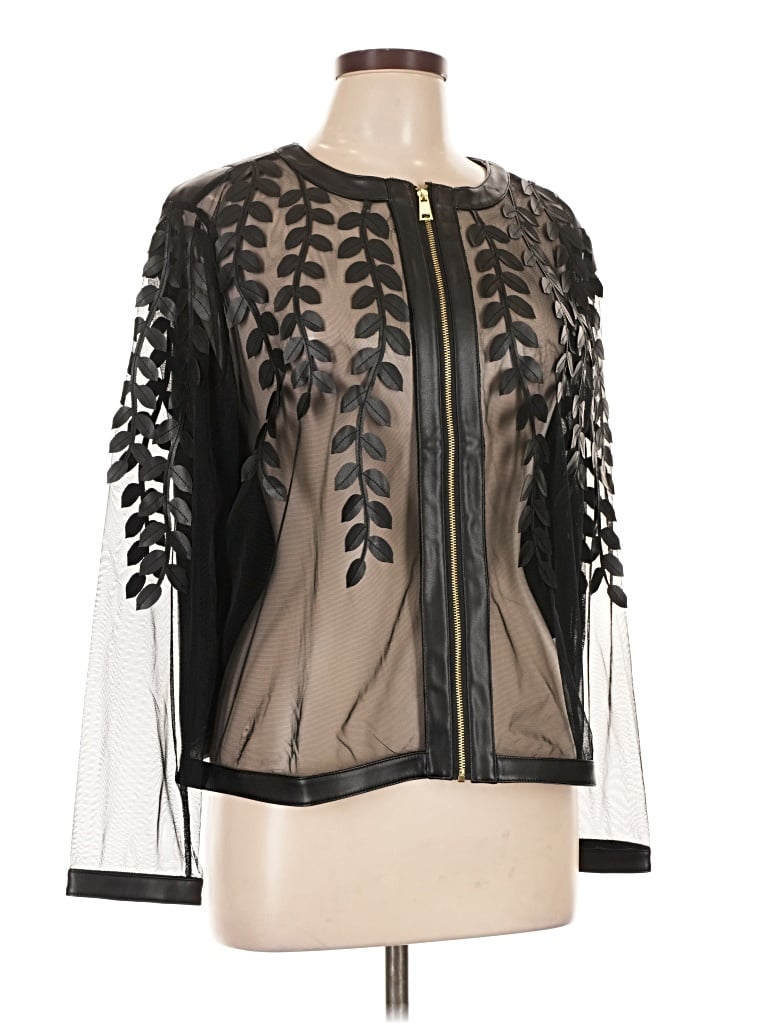 Pre-owned Colleen Lopez Cardigan Sweater In Black