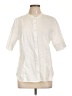 Laundry by Shelli Segal White Short Sleeve Blouse Size 12 - photo 1