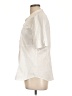 Laundry by Shelli Segal White Short Sleeve Blouse Size 12 - photo 5