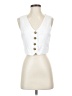Love Tree White Sleeveless Button-Down Shirt Size S - photo 1