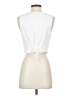Love Tree White Sleeveless Button-Down Shirt Size S - photo 2