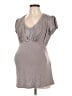 A Pea in the Pod Gray Short Sleeve Top Size L - photo 1