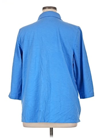 D&Co. 3/4 Sleeve Button-Down Shirt (view 2)