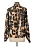 Commense Animal Print Brown Long Sleeve Blouse Size L - photo 2