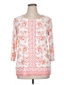JM Collection Pink 3/4 Sleeve Blouse Size XL - photo 1