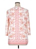 JM Collection Pink 3/4 Sleeve Blouse Size XL - photo 2