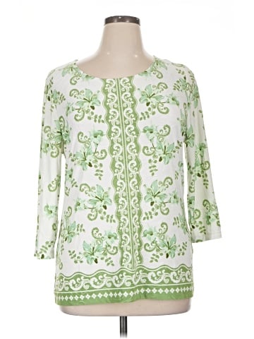 JM Collection 3/4 Sleeve Blouse (view 1)