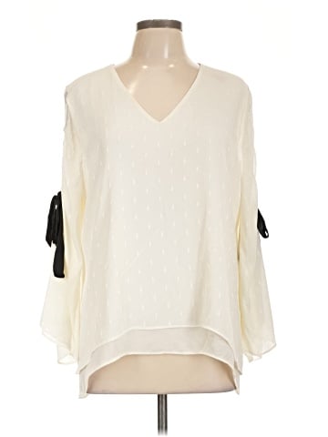 Black Label by Chico's 3/4 Sleeve Blouse (view 1)