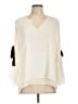 Black Label by Chico's Ivory 3/4 Sleeve Blouse Size Lg (2) - photo 1
