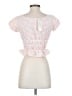 For Love & Lemons Pink Short Sleeve Blouse Size XS - photo 2
