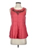 Robert Rodriguez 100% Ramie Red Sleeveless Blouse Size 2 - photo 1