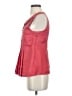 Robert Rodriguez 100% Ramie Red Sleeveless Blouse Size 2 - photo 5