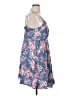 Torrid Floral Blue Casual Dress Size 1X Plus (1) - photo 4