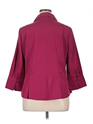 Cato 3/4 Sleeve Button-Down Shirt (view 2)