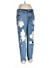 Signature 8 100% Cotton Graphic Blue Jeans Size M - photo 1