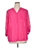 Maurices 100% Polyester Pink 3/4 Sleeve Blouse Size XL - photo 1