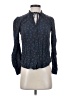 Hinge 100% Rayon Blue Long Sleeve Blouse Size S - photo 1