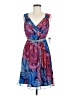 Nanette Lepore Print Blue Cocktail Dress Size 6 - photo 1