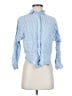 Ann Taylor LOFT 100% Rayon Stripes Blue Long Sleeve Blouse Size XS (petite) - photo 1