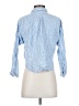 Ann Taylor LOFT 100% Rayon Stripes Blue Long Sleeve Blouse Size XS (petite) - photo 2