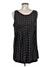 Ann Taylor LOFT 100% Polyester Black Sleeveless Top Size M - photo 2