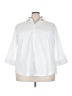 Assorted Brands Solid White 3/4 Sleeve Blouse Size 3X - photo 1