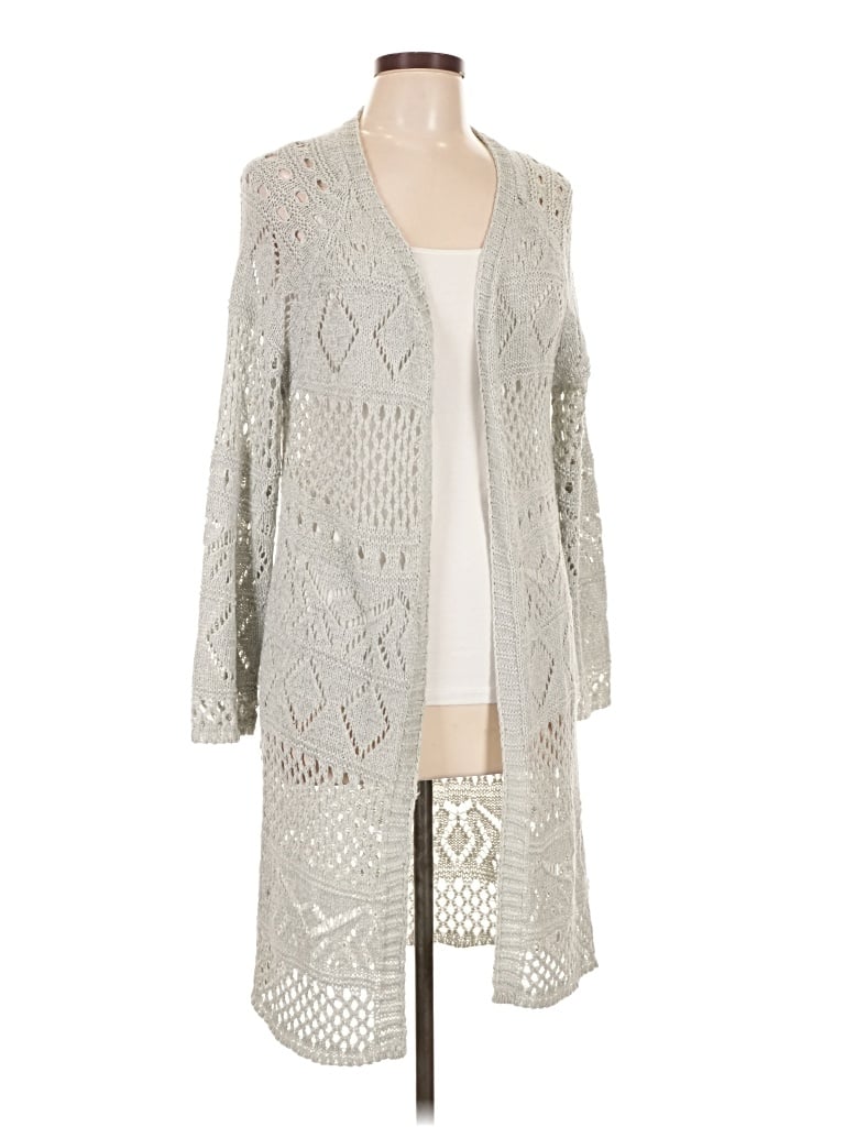 Pre-owned Doe & Rae Cardigan Sweater In Gray