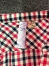 Alya 100% Cotton Checkered-gingham Pink 3/4 Sleeve Blouse Size S - photo 7