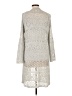 Doe & Rae 100% Polyester Solid Gray Cardigan Size L - photo 2