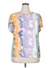 Cato Tie-dye Purple Short Sleeve Blouse Size 18-20W - photo 1