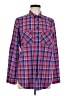 Express 100% Cotton Plaid Red Long Sleeve Button-Down Shirt Size M - photo 1