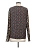 Equipment 100% Silk Animal Print Black Blouse Size S - photo 2