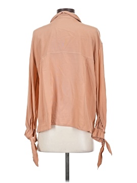 Vince. Long Sleeve Silk Top (view 2)