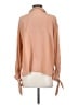 Vince. 100% Silk Tan Long Sleeve Silk Top Size XS - photo 2