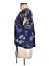 Tiny 100% Rayon Blue Short Sleeve Blouse Size L - photo 5