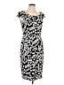 David Meister 100% Polyester Graphic Black Cocktail Dress Size 10 - photo 1