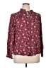 Beacon 100% Rayon Burgundy Long Sleeve Blouse Size XL - photo 1