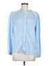 Ann Taylor Blue Long Sleeve Button-Down Shirt Size M - photo 1