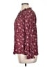 Beacon 100% Rayon Burgundy Long Sleeve Blouse Size XL - photo 5
