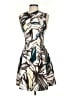 H&M Graphic Brown Cocktail Dress Size 4 - photo 1